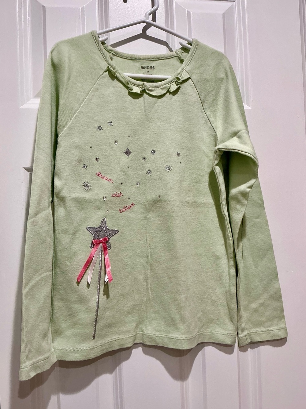 Fairy Wand with ribbons ‘dream wish believe’ Top Girls Size 9